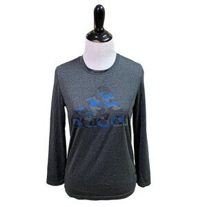 Adidas Climalite Boy's M Medium (10/12) T-Shirt Long Sleeves Quick Drying Logo